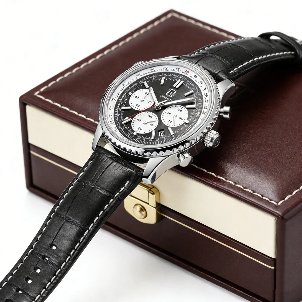 QINGXIYA Aviator Chronograph - with box