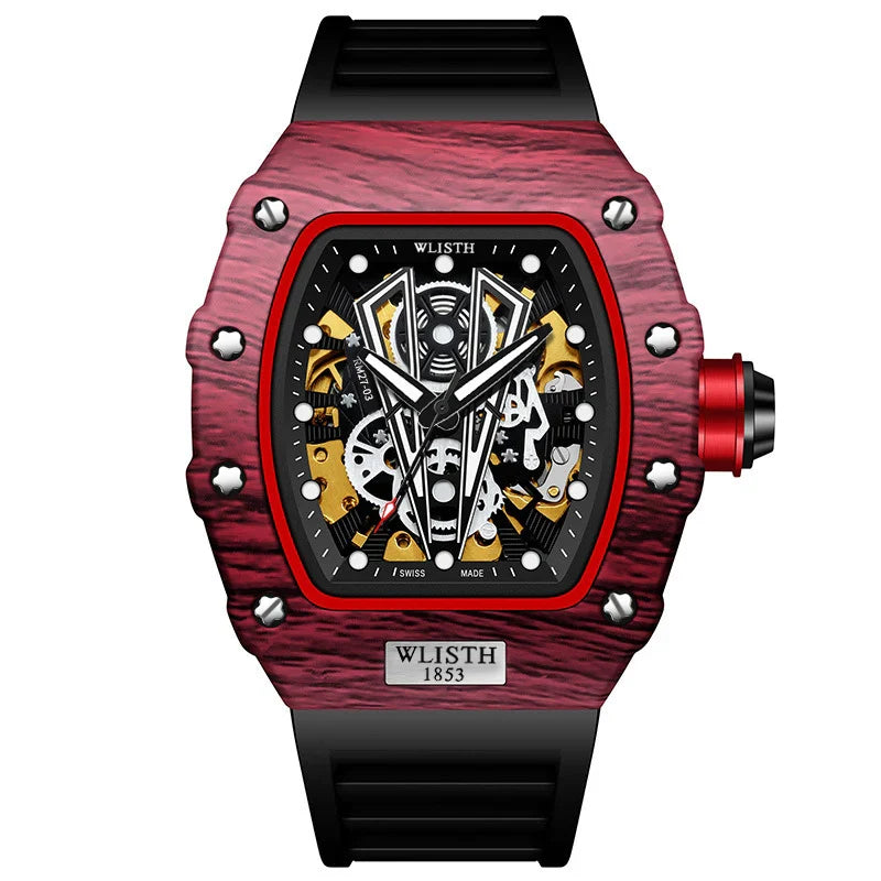 WLISTH Men's Watch Barrel Type Mechanical