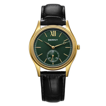 BERNY Classic - Green dial, black strap