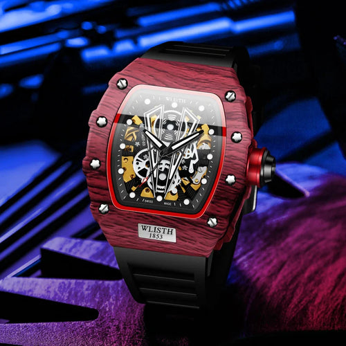 WLISTH Men's Watch Barrel Type Mechanical