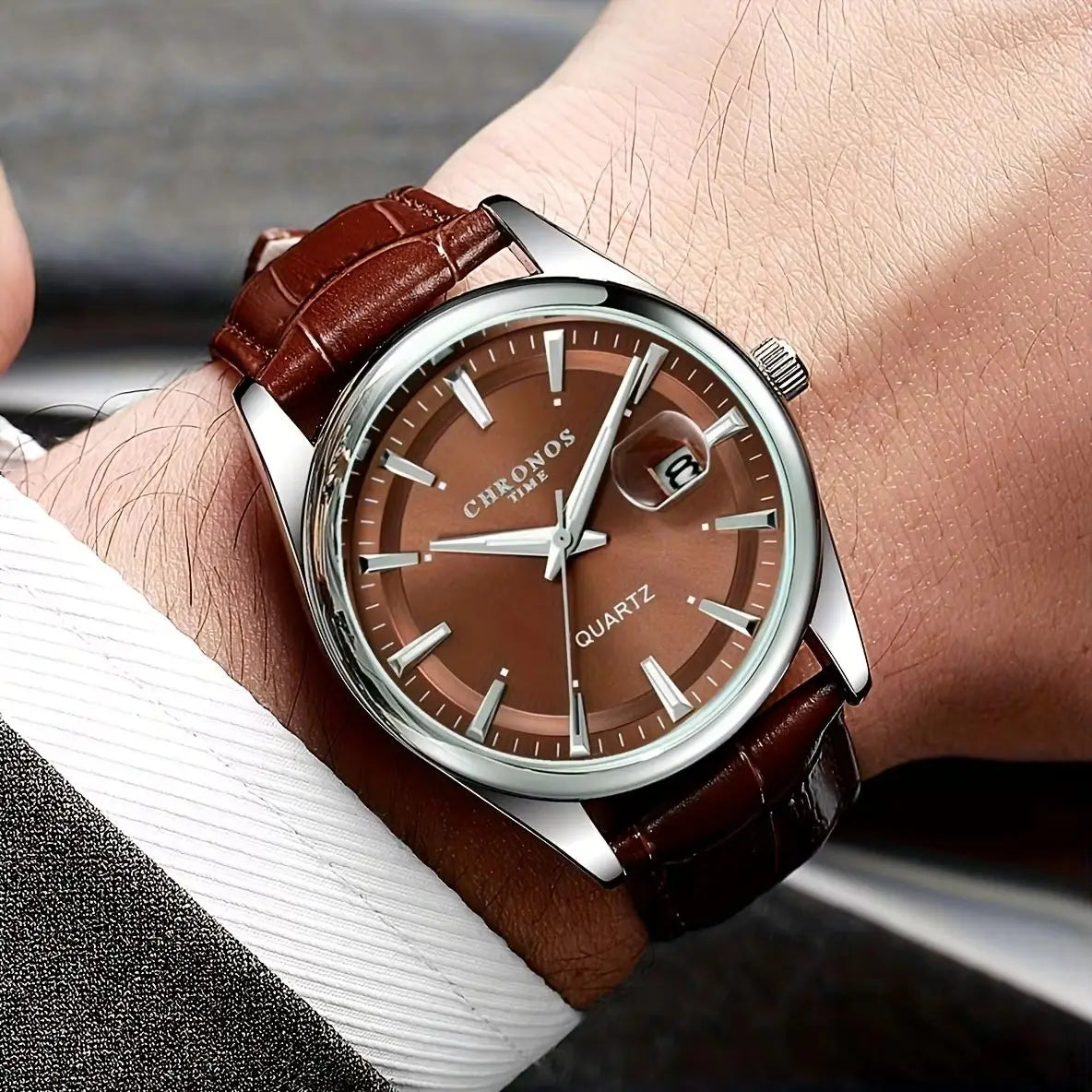 CHRONOS men's quartz dress watch