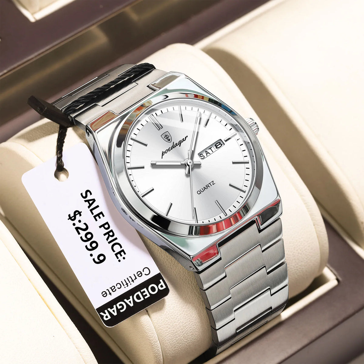 Silver / White