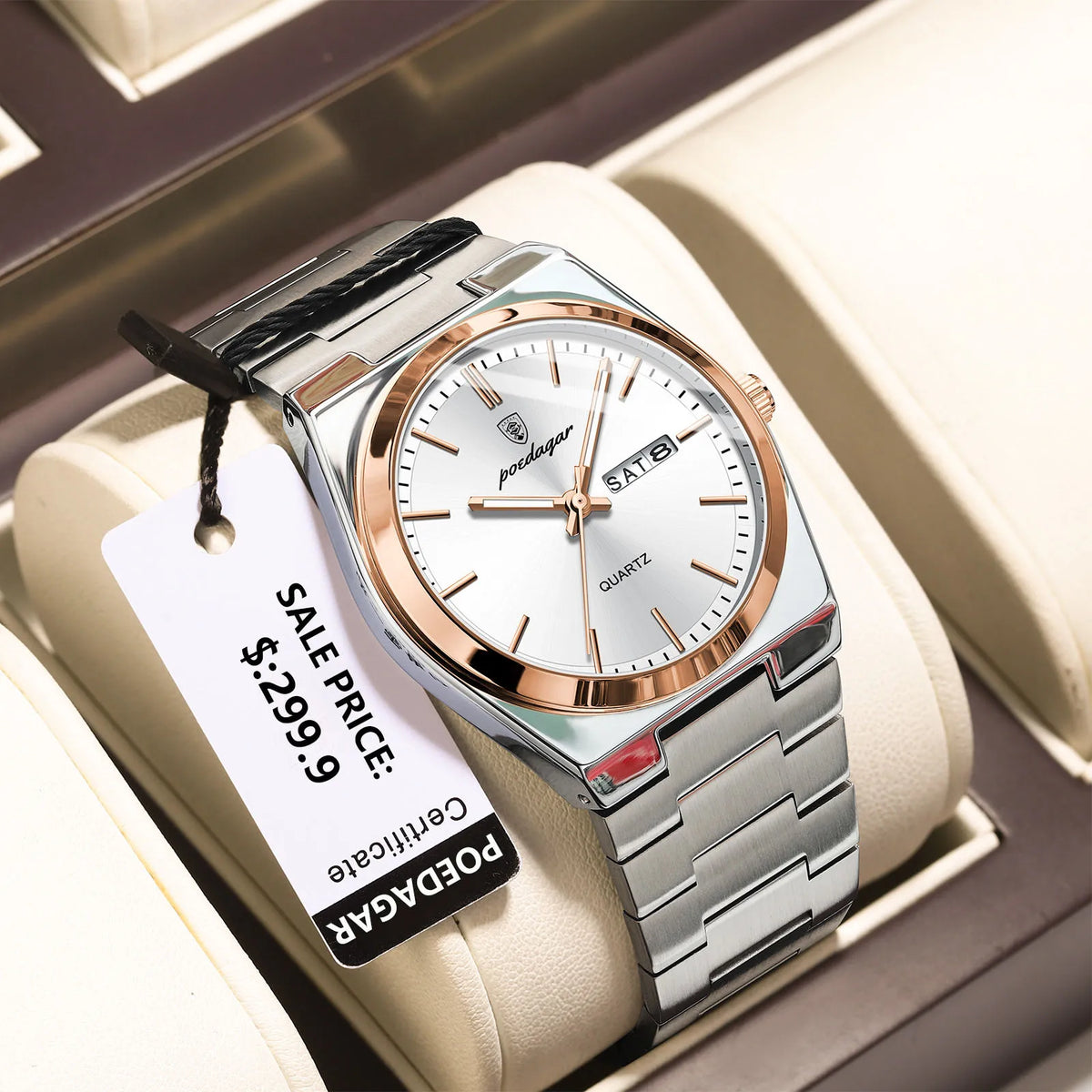 Rose Gold / White