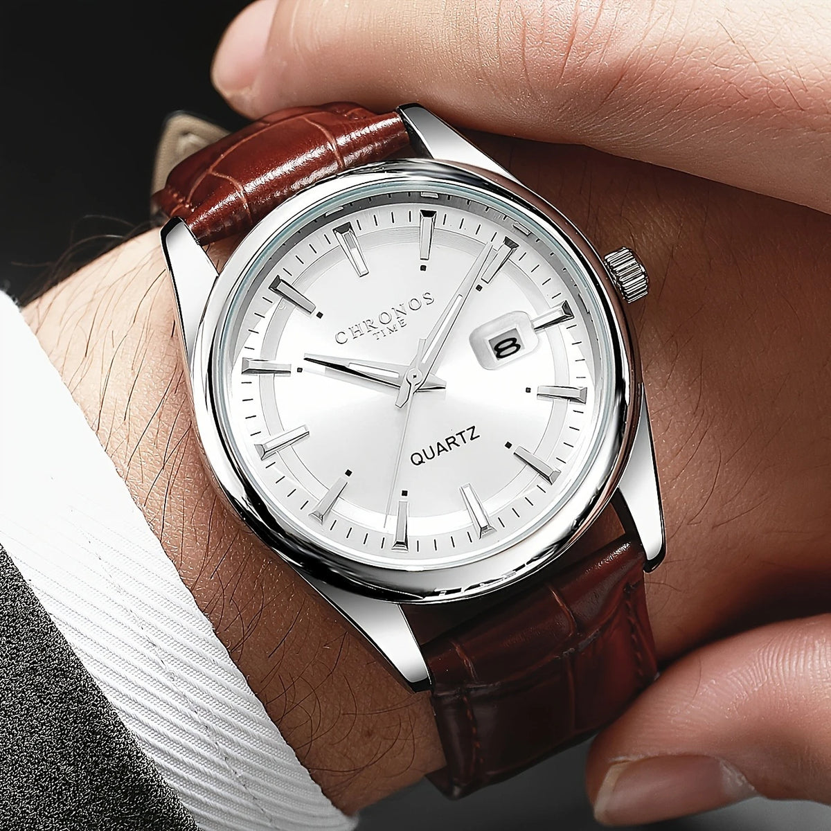 CHRONOS dress watch detail