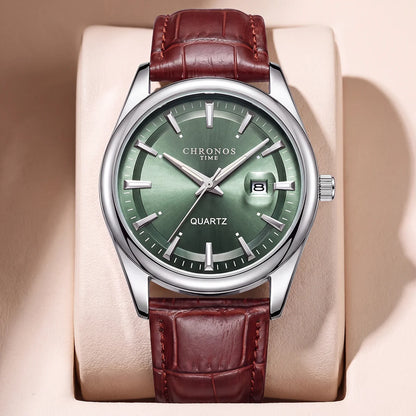 CHRONOS dress watch leather strap
