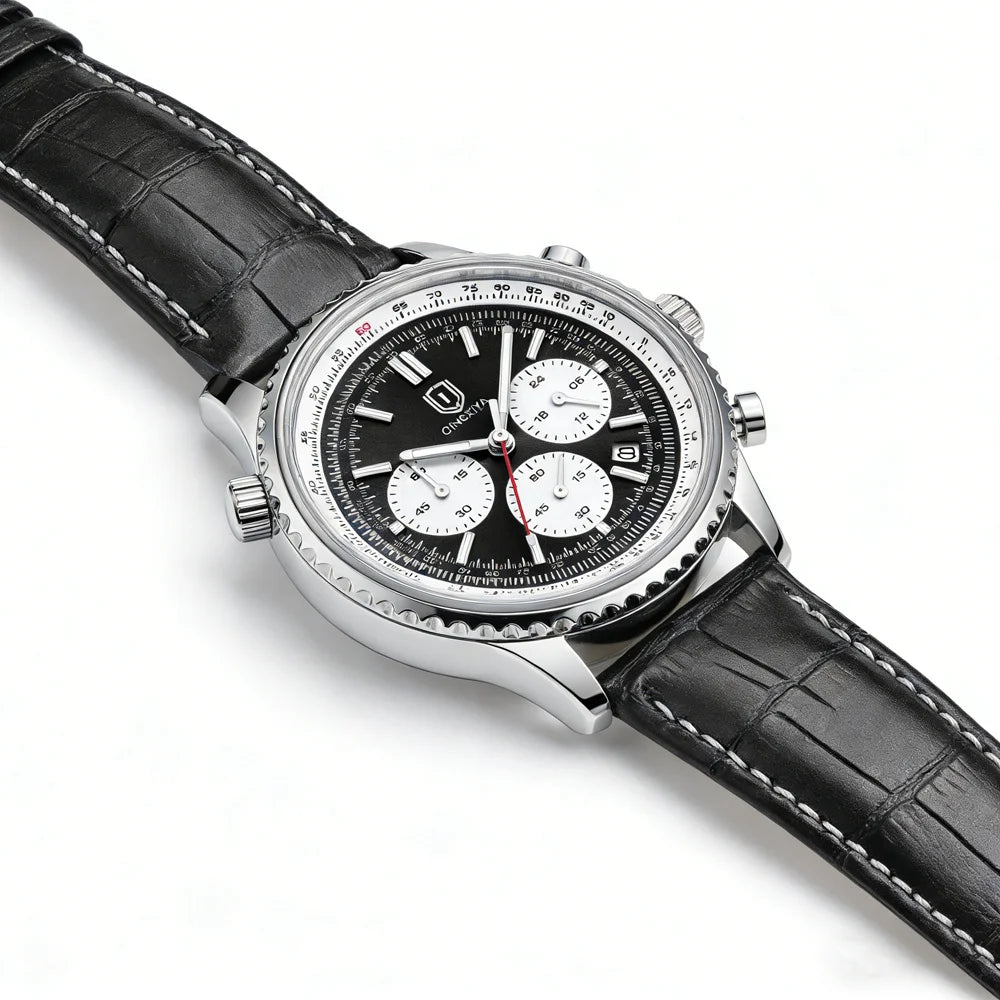 QINGXIYA Aviator Chronograph - side view