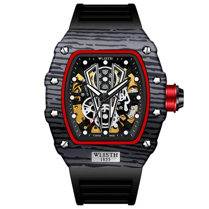 WLISTH Men's Watch Barrel Type Mechanical