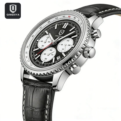 QINGXIYA Aviator Chronograph - Black