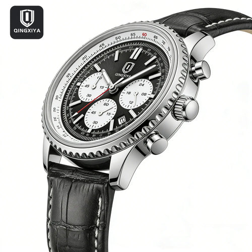 QINGXIYA Aviator Chronograph - Black