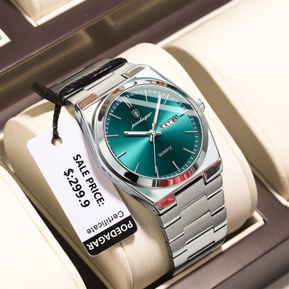 Silver / Green