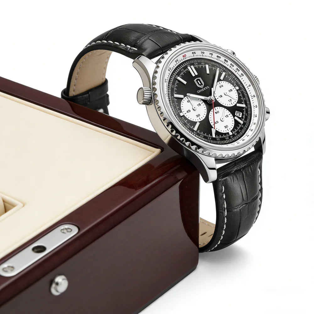 QINGXIYA Aviator Chronograph - detail