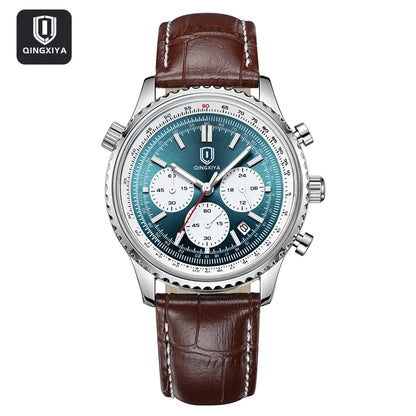 QINGXIYA Aviator Chronograph - Blue